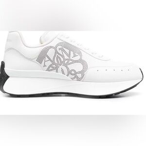 Alexander McQueen White and Black Sneakers